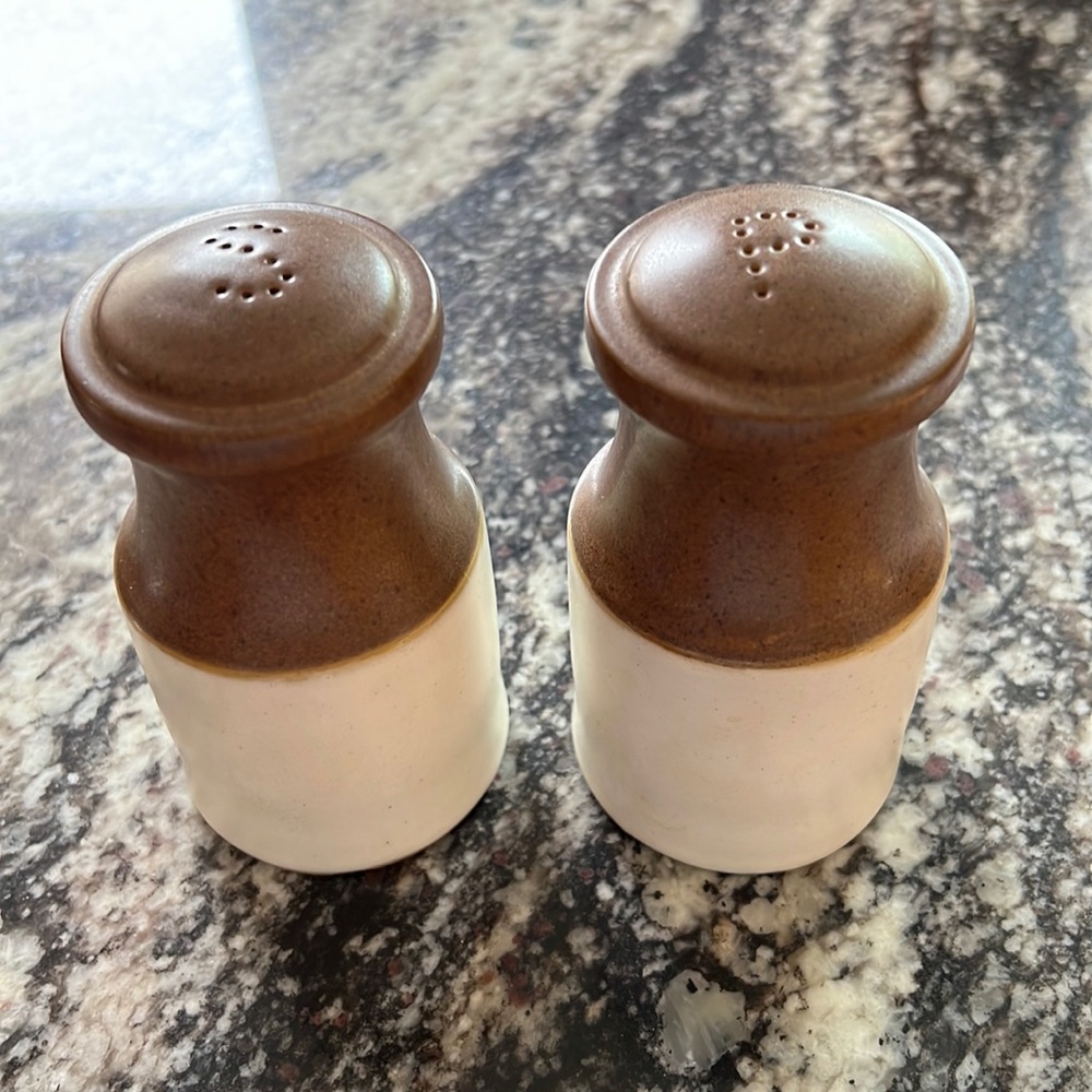 Vintage Denby Salt & Pepper Shakers